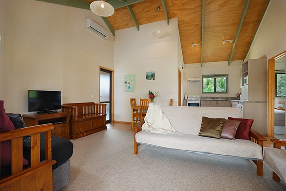 spacious lounge of two-bedroom unit